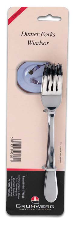 Windsor 4-Piece Dinner Fork Set – Stainless Steel