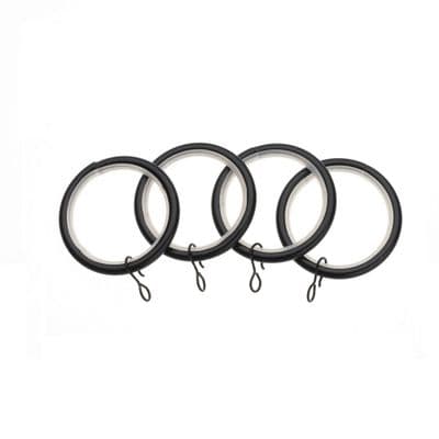 Anneaux Métalliques Universels Noirs 28mm