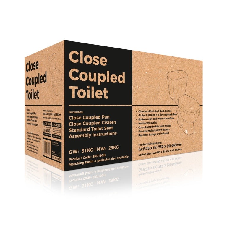 SupaPlumb One Box Toilet, Seat & Cistern