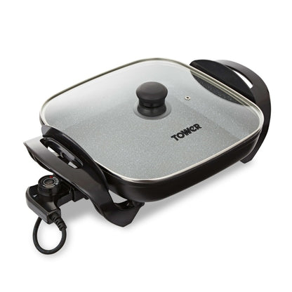 Tower Black Electric Skillet – 1500W