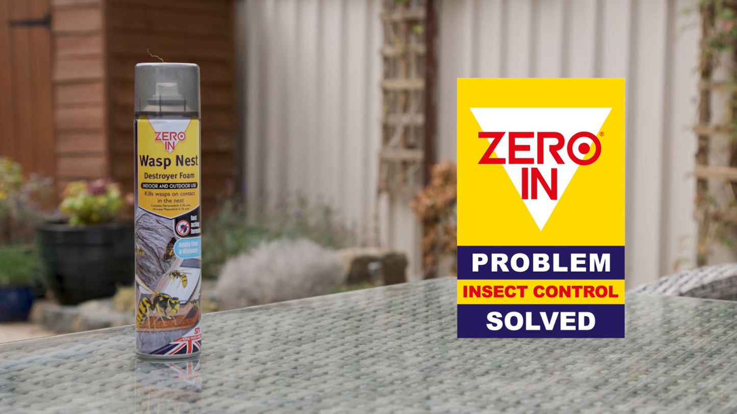 Zero In Wasp Nest Killer Foam – 300ML Aerosol