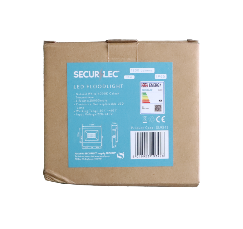 Securlec LED Floodlight 4000k 20W