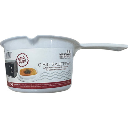 Microwave Essentials White Saucepan 0.5L