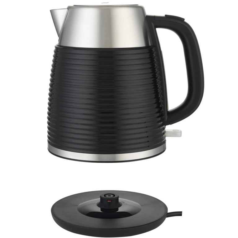T4Tec Black & Stainless Steel Cordless Kettle
