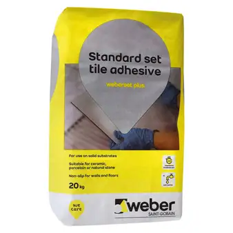 Weber Set Plus Tile Adhesive White - 20kg