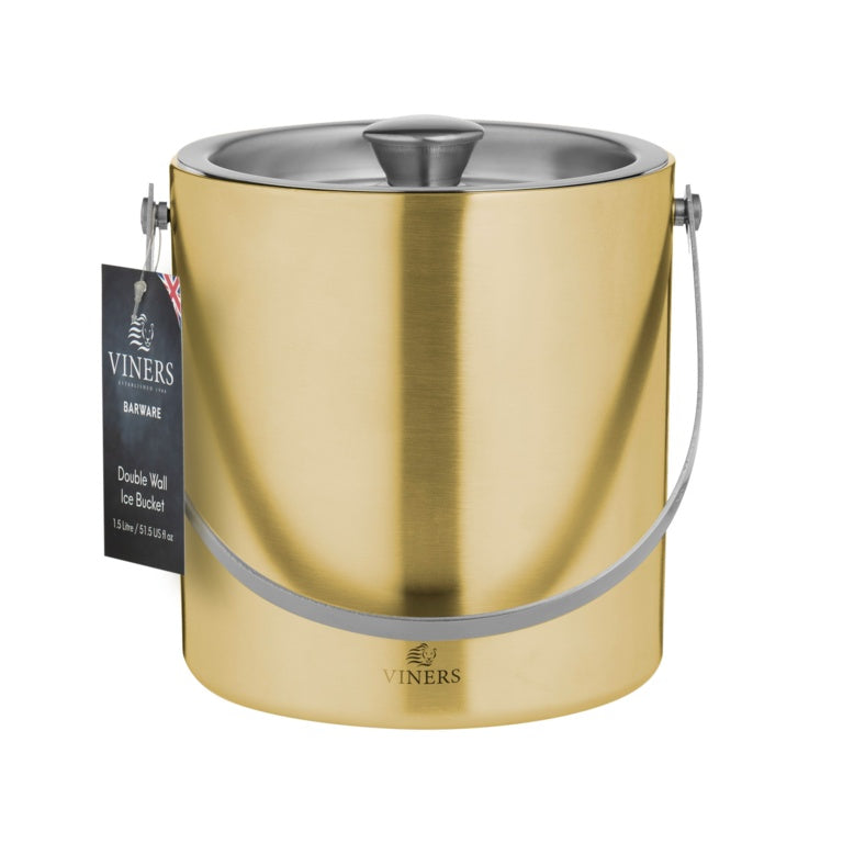 Viners Gold Ice Bucket