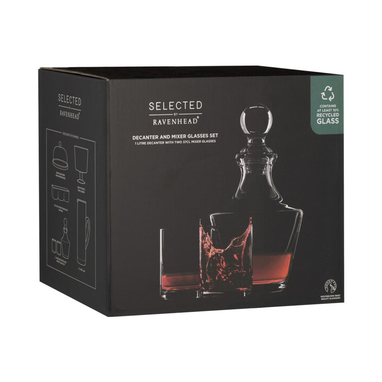 Ravenhead Selected 1L Decanter & 2 37CL Mixer