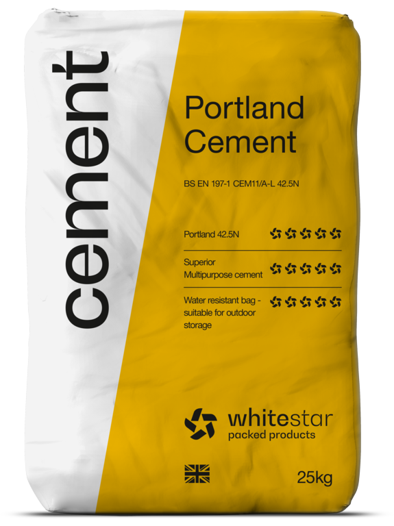 Whitestar 42.5n Cement 25kg Plastic Bag