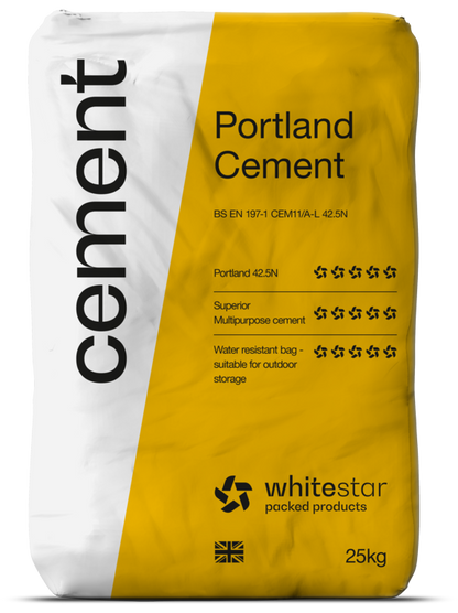 Whitestar 42.5n Cement 25kg Plastic Bag