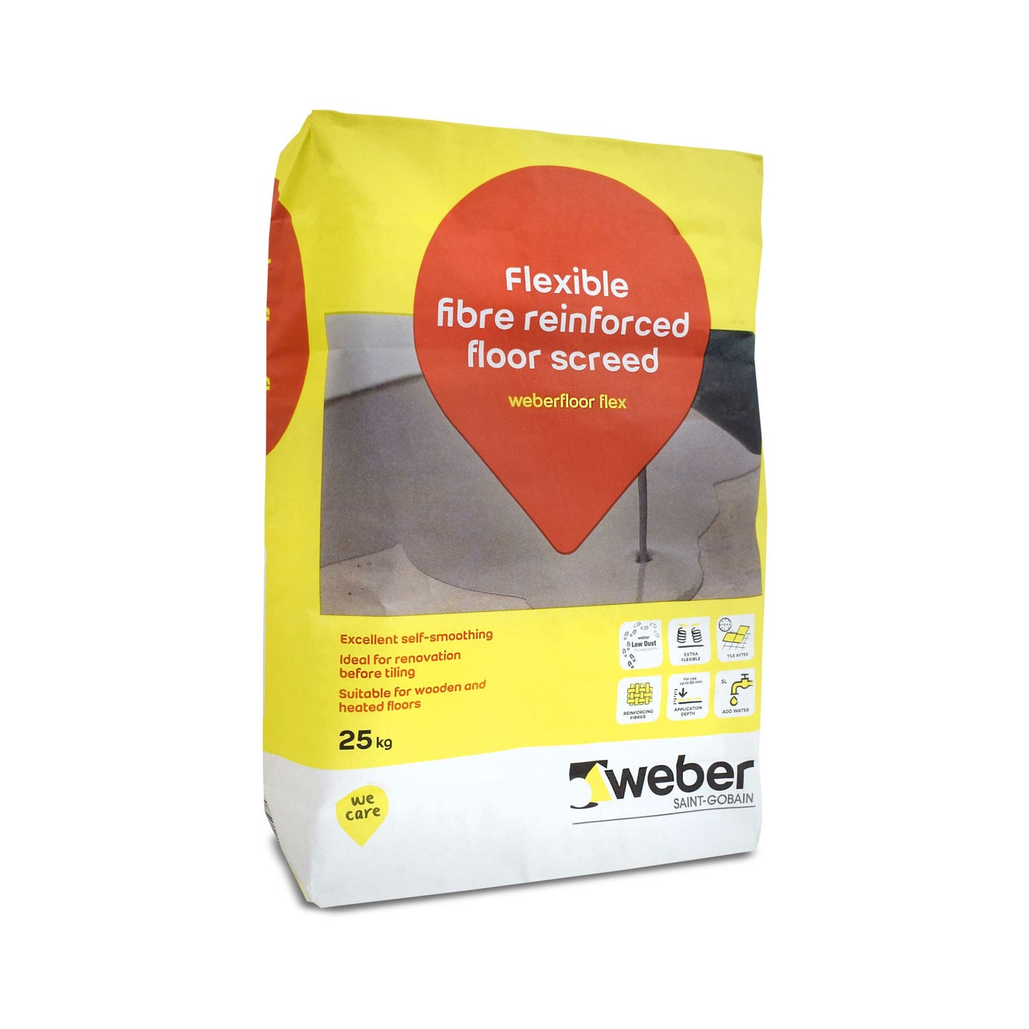 Weber Flexible Floor Levelling Compound - 25kg (Grey)