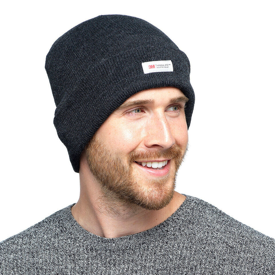 RJM Mens Twist Yarn Thinsulate Beanie Hat