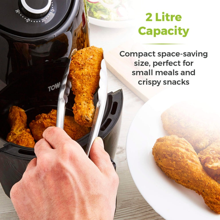 Tower Vortx Black Air Fryer 2L