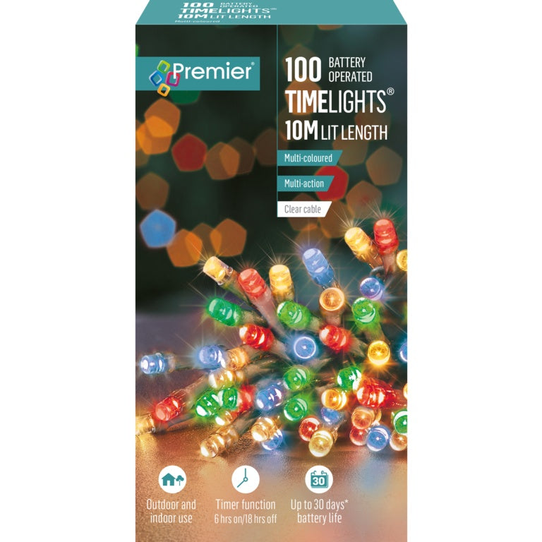 Premier 100 LED Multi Action Battery Operated TIMELIGHTS™