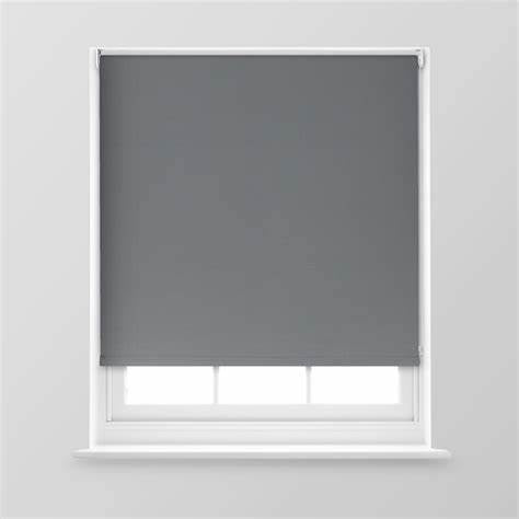 Universal Plain Black Out Blind Charcoal 180CM