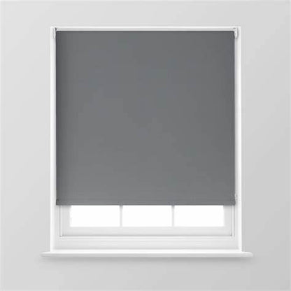 Universal Plain Black Out Blind Charcoal 180CM