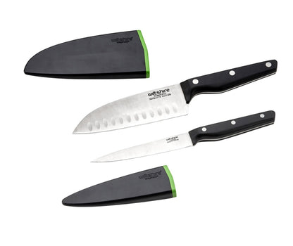 Wiltshire Staysharp Triple Rivet Duo Set – Santoku & Utility Knife (2 Piece Set)