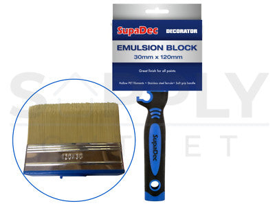 SupaDec Emulsion Block Brush (30mm x 120mm)