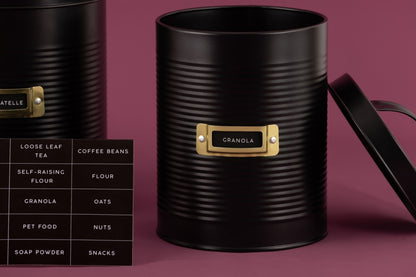 Typhoon Otto Storage Canisters – Set of 2 (Black)