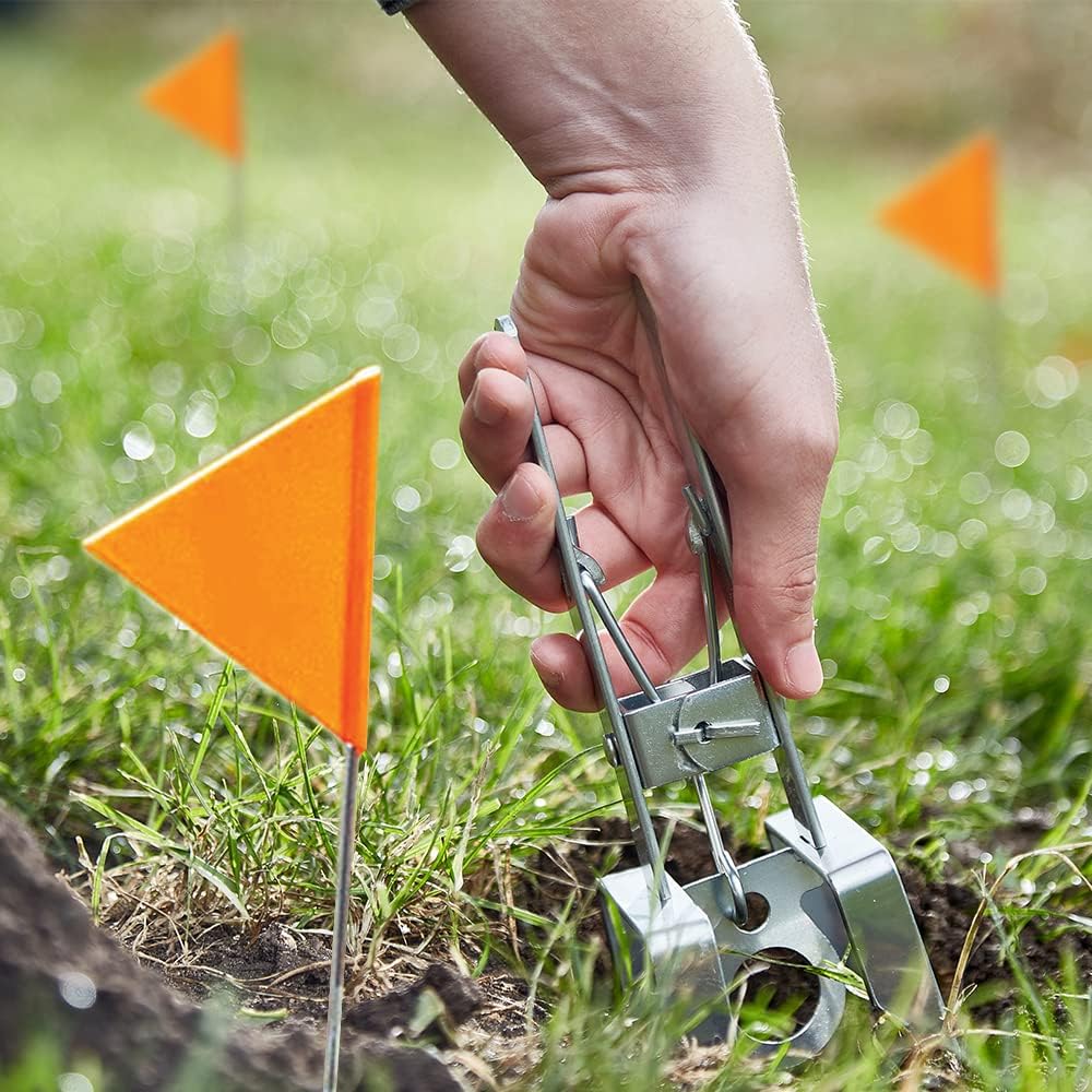 The Big Cheese Hi-Vis Mole Trap Markers - Pack 5