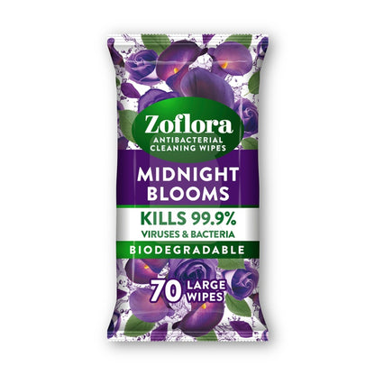 Zoflora Mid Bloom Large Wipes (70 Pack)