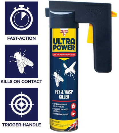 Zero In Ultra Power Fly & Wasp Killer Trigger 600ML