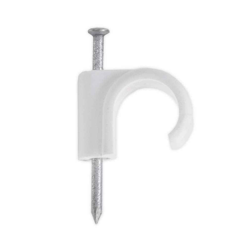 Securplumb 15mm White Nail In Pipe Clips Pack 100