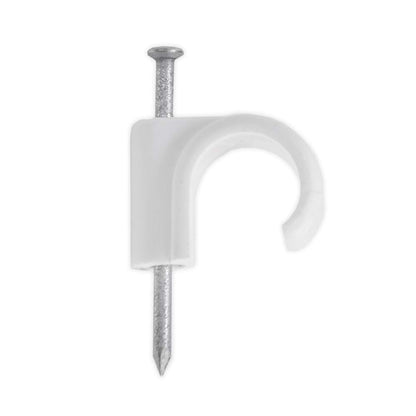 Securplumb 15mm White Nail In Pipe Clips Pack 100