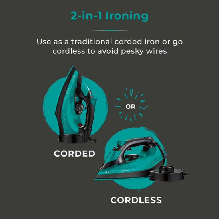 Tower Ceraglide Iron Cord /Cordless Teal (2800W)