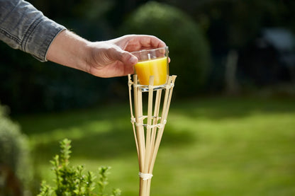 Zero In Bamboo Torch With Citronella Candle (Mango)