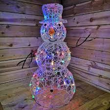 Premier Multi Action Lit Snowman 90cm