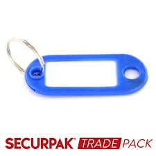 Securpak Key Ring With Tab Pack 8