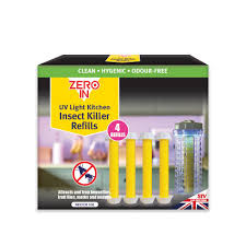 Zero In UV Light Kitchen Insect Killer Refills Pack 4