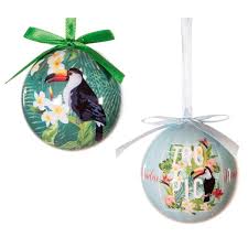 Premier Tropical Grass Decoupage Baubles