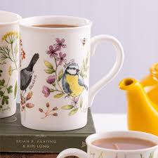 Price & Kensington Garden Birds Honeysuckle Mug 300ml