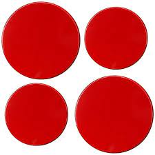 Zodiac Colours Hob Cover Pack 4 Red