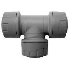Polyplumb 15mm Equal Tee Grey PPM215