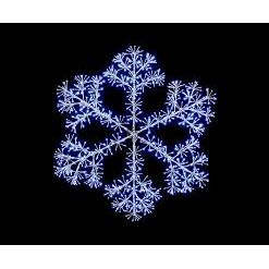 Premier Silver Starburst Snowflake 960 LEDs