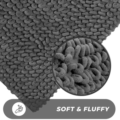 Jumbo Loop Bath Mat Non Slip Water Absorbent Rug for Shower & Toilet Large Size Floor Mats by OLIVIA ROCCO