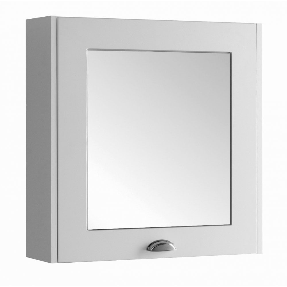 Astley 600mm Mirror Cabinet Matt White