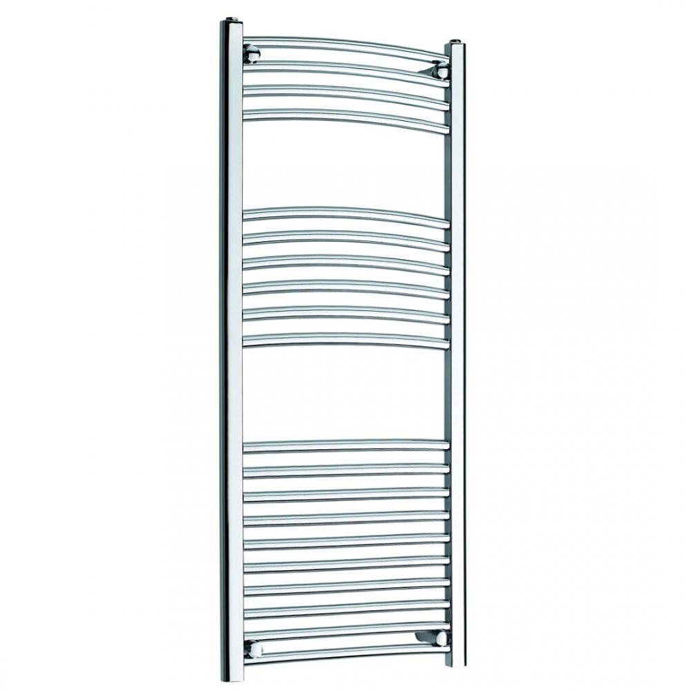 25mm Curved Towel Rail 300mm x 1000mm - Chrome