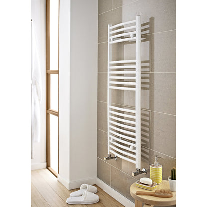 Curved Towel Rail 400mm x 1600mm White