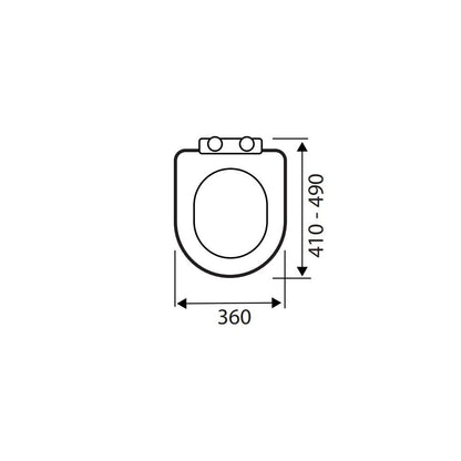 Asiento sándwich Superslim D (UF)