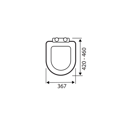 Asiento envolvente estándar D (PP)