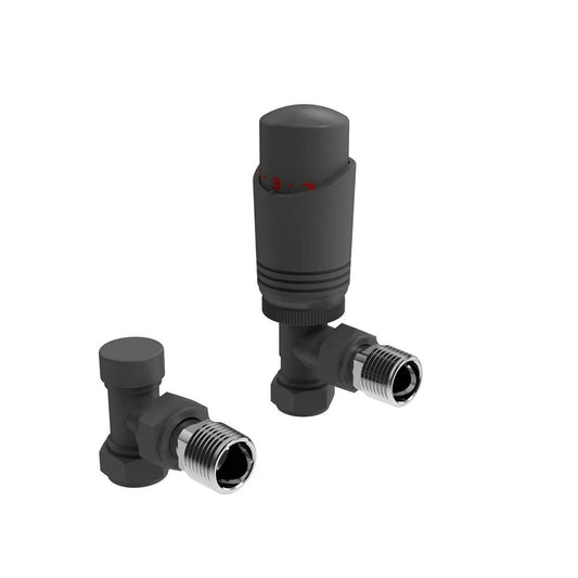 Design Twin Pack TRV Anthracite Angled
