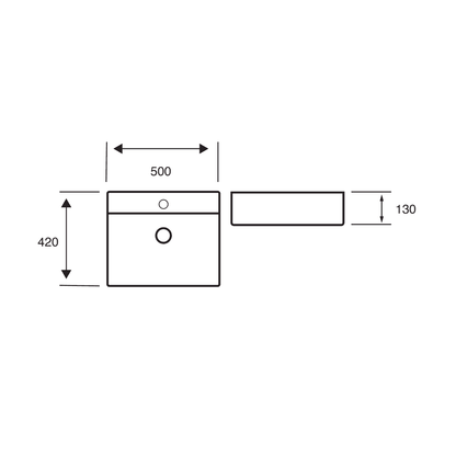 Essential 500mm Counter Top Basin