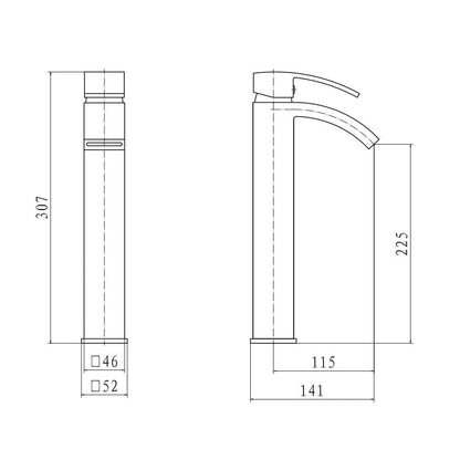 Flair Hi Rise Mono Basin Mixer