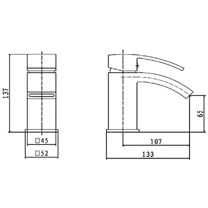 Flair Mono Basin Mixer