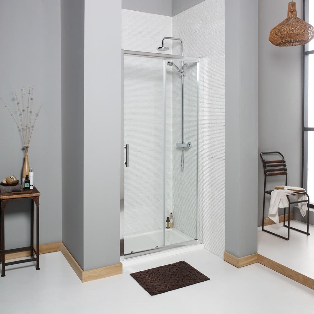 KV6 Sliding Shower Door 1000mm