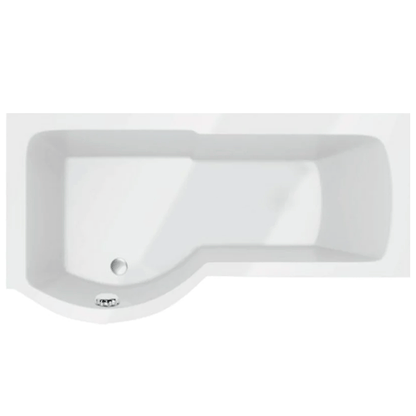 Oblique P Shaped Bath 1700x850mm L/H With Legs