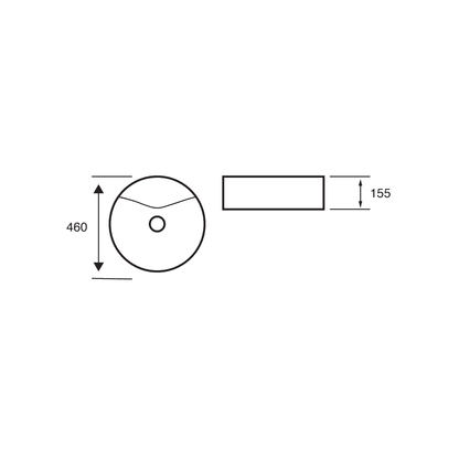 Karlo Round 460mm Counter Top basin